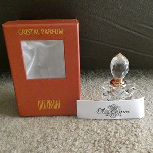 Cut Crystal Perfume Bottle by Oleg Cassini